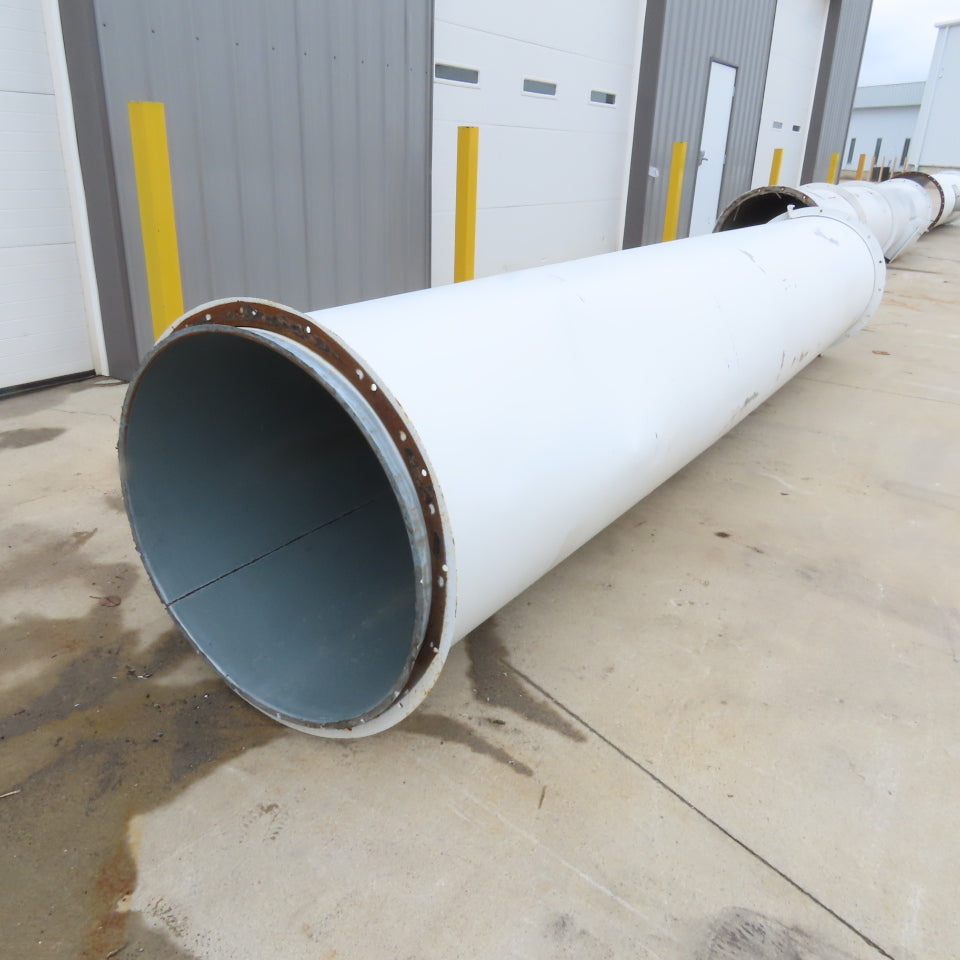 30" Diameter Galvanized Steel Welded Straight Duct Section 14'6"