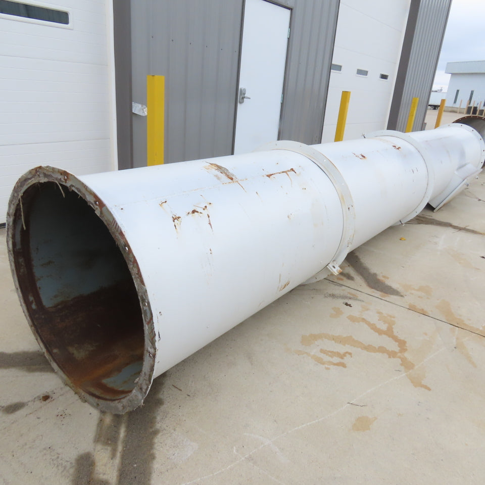 32" Diameter Galvanized Steel Welded Straight Duct Section W/ Clean Out 20'