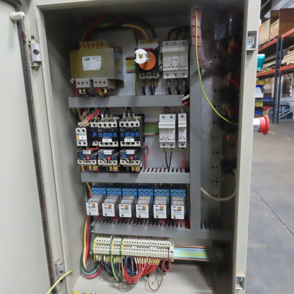 Macchia 220/380V Wood Pattern Following Double Head Dowel Fluting Grooving Mill