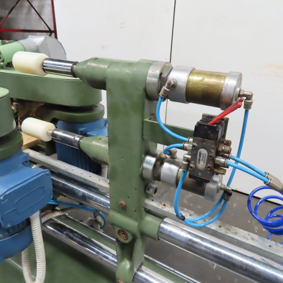 Macchia 220/380V Wood Pattern Following Double Head Dowel Fluting Grooving Mill