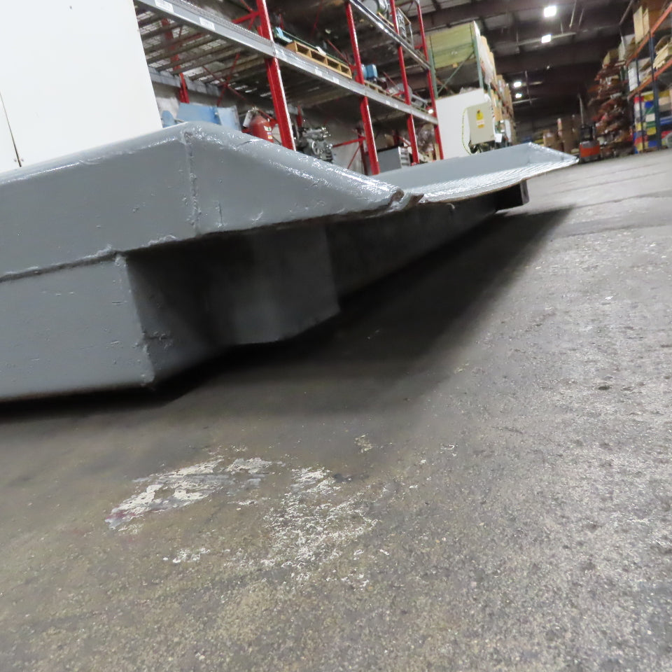 Genquip 15,000Lbs. Freight Railcar Dock Plate Ramp 114" x 70" Deep