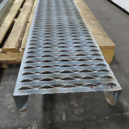 107" x 12" x 3" Non Slip Perforated Steel Catwalk Walkway Grid Plate