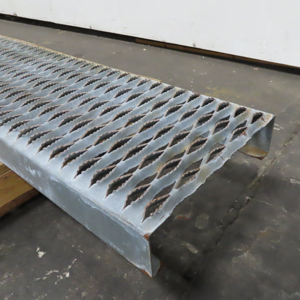 107" x 12" x 3" Non Slip Perforated Steel Catwalk Walkway Grid Plate