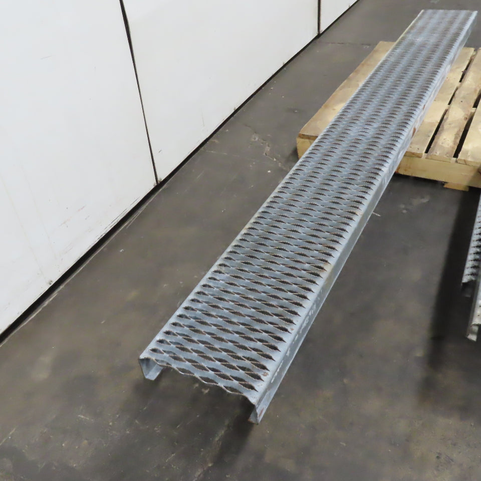 107" x 12" x 3" Non Slip Perforated Steel Catwalk Walkway Grid Plate