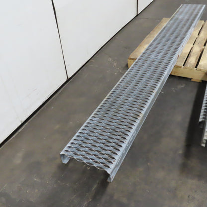 107" x 12" x 3" Non Slip Perforated Steel Catwalk Walkway Grid Plate