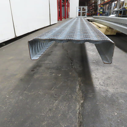 107" x 12" x 3" Non Slip Perforated Steel Catwalk Walkway Grid Plate