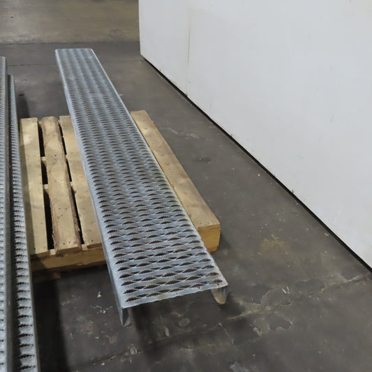 107" x 12" x 3" Non Slip Perforated Steel Catwalk Walkway Grid Plate