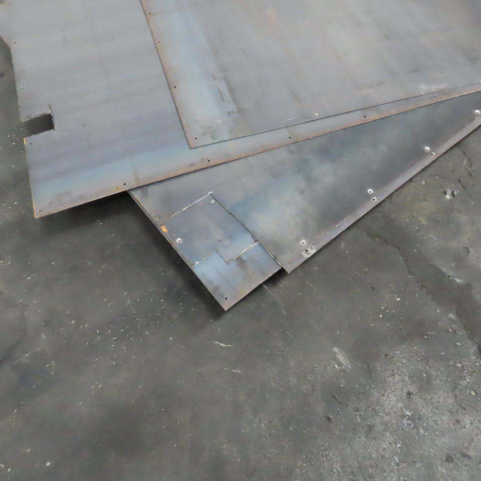 4' x 8' Thin 1/8" 11Ga Steel Plate Hot Rolled Lot Of 4 Plus 1/2 Sheet