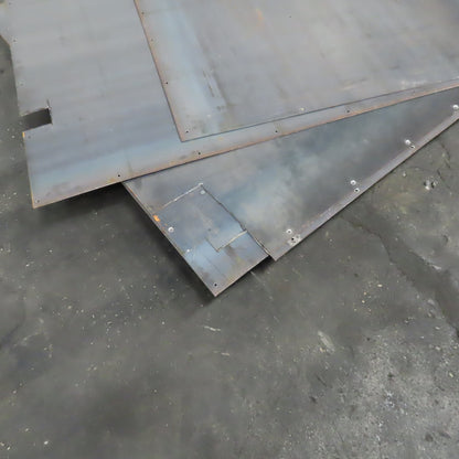 4' x 8' Thin 1/8" 11Ga Steel Plate Hot Rolled Lot Of 4 Plus 1/2 Sheet