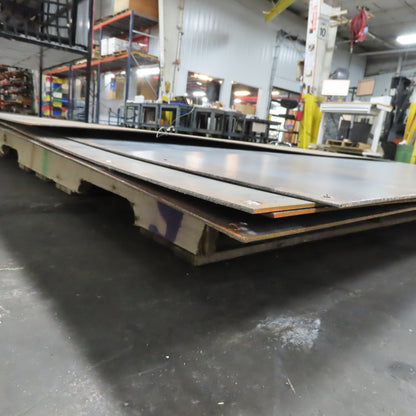 4' x 8' Thin 1/8" 11Ga Steel Plate Hot Rolled Lot Of 4 Plus 1/2 Sheet