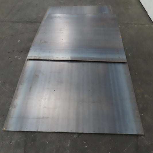 4' x 8' Thin 1/8" 11Ga Steel Plate Hot Rolled Lot Of 4 Plus 1/2 Sheet