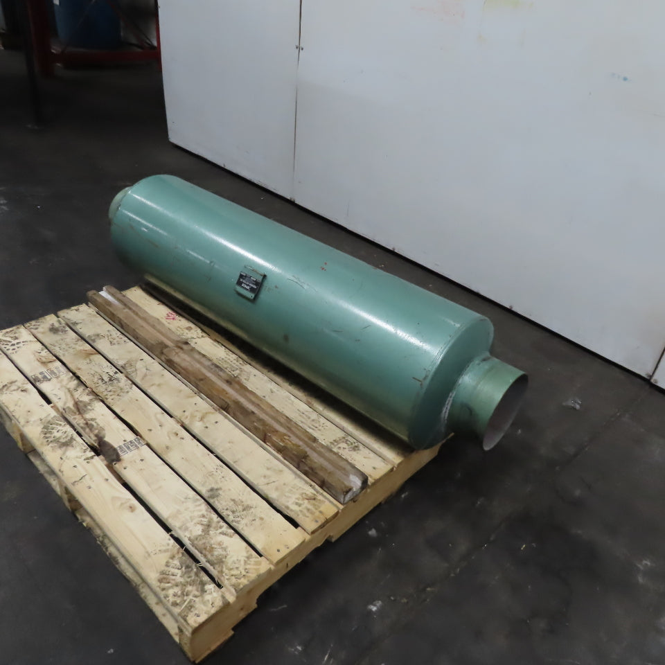 14" OD x 56" Vacuum Blower System Muffler Silencer 8" Ports