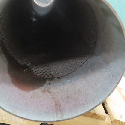 14" OD x 56" Vacuum Blower System Muffler Silencer 8" Ports