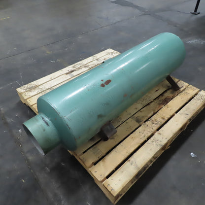 14" OD x 56" Vacuum Blower System Muffler Silencer 8" Ports