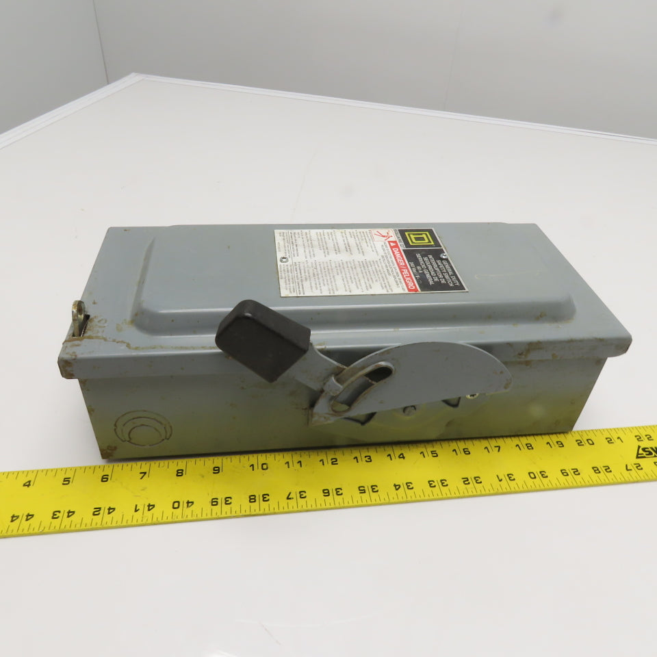 Square D D222N 60A 2-Pole Fusible Safety Disconnect Switch 240V