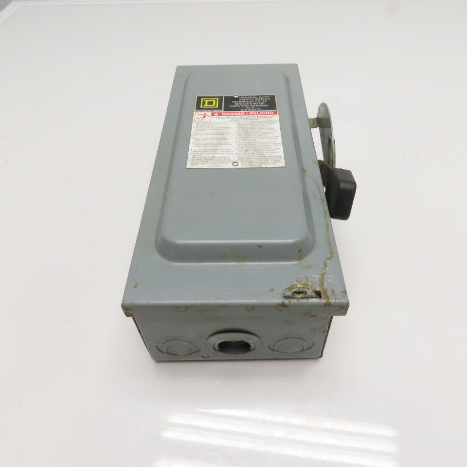 Square D D222N 60A 2-Pole Fusible Safety Disconnect Switch 240V