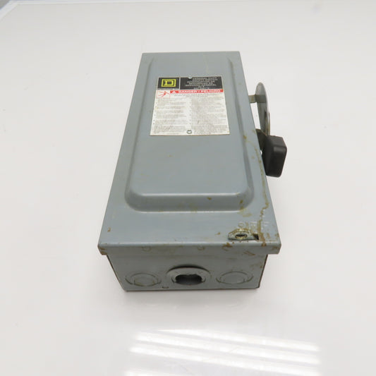 Square D D222N 60A 2-Pole Fusible Safety Disconnect Switch 240V