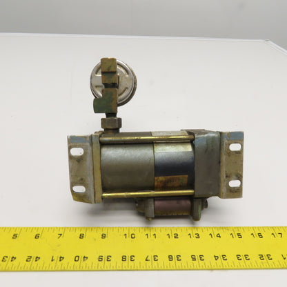 Haskel MAA-2.5 Air Driven Miniature Liquid Pump with Pressure Gauge