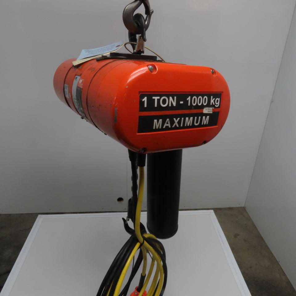CM Model L Loadstar 1 Ton 2000Lbs Electric Chain Hoist 208-480V 20' Lift