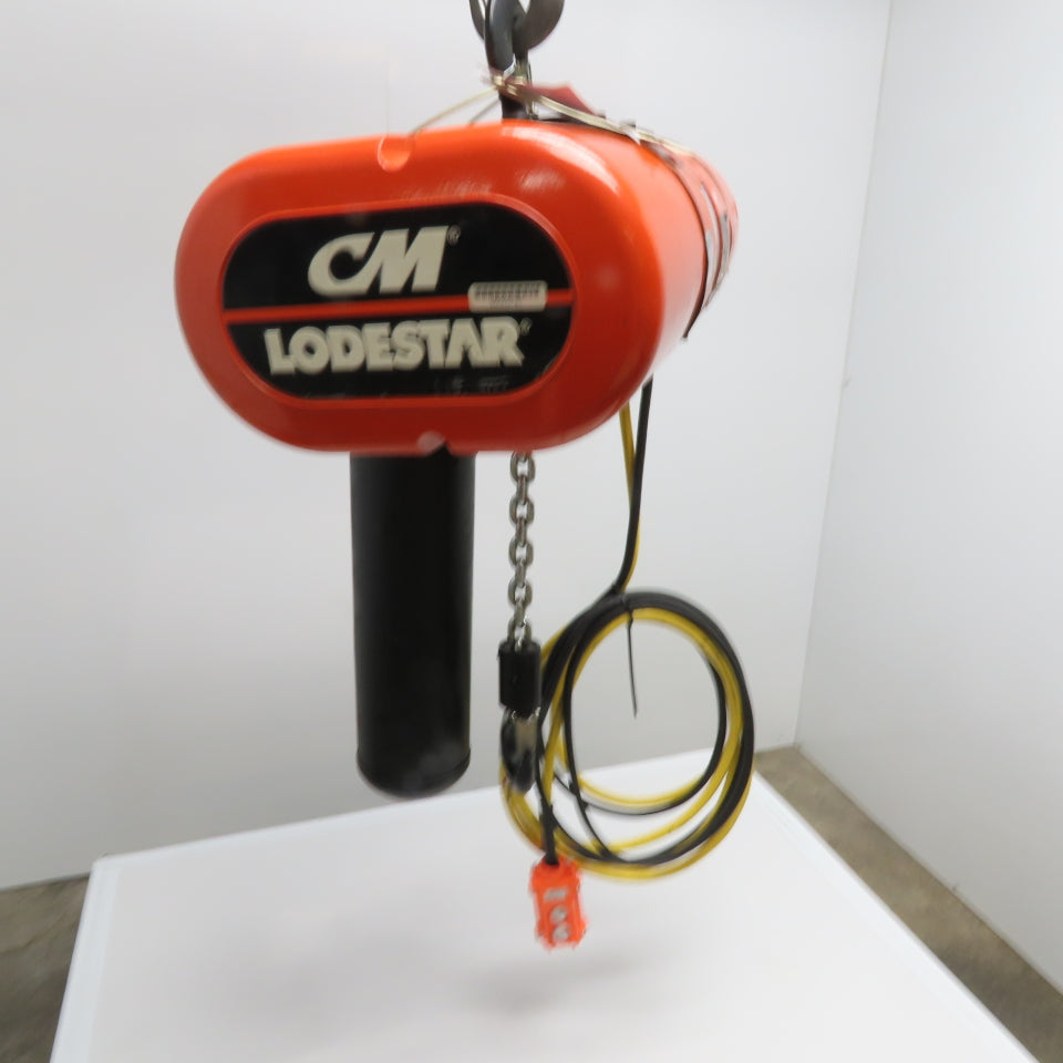CM Model L Loadstar 1 Ton 2000Lbs Electric Chain Hoist 208-480V 20' Lift