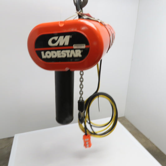 CM Model L Loadstar 1 Ton 2000Lbs Electric Chain Hoist 208-480V 20' Lift