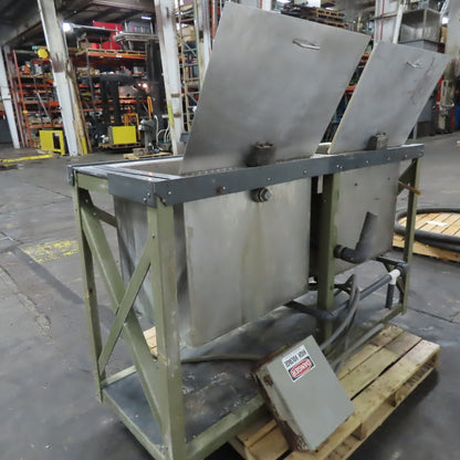 35 Gallon Stainless Steel Double Basin Heated Wash Rinse Dip Tank 110V 1Ph