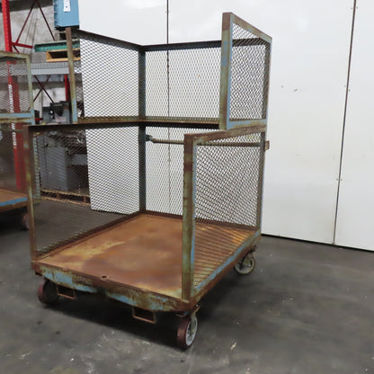 Wilbanks 3200Lbs. Cap 54" x 44" x 62" Order Picker Platform Cart W/ Fork Pockets