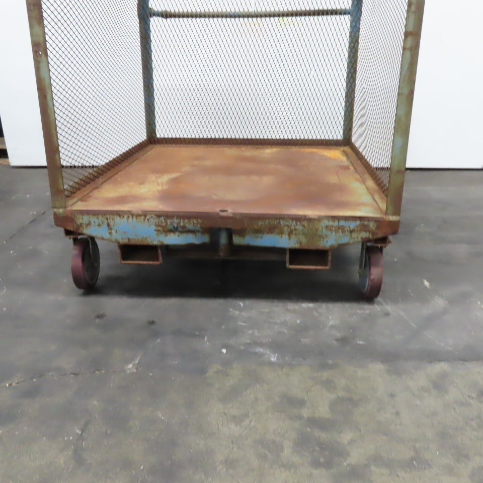 Wilbanks 3200Lbs. Cap 54" x 44" x 62" Order Picker Platform Cart W/ Fork Pockets