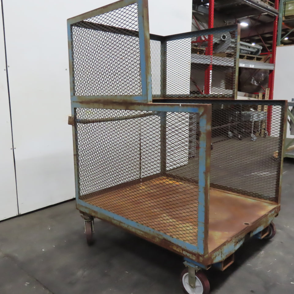 Wilbanks 3200Lbs. Cap 54" x 44" x 62" Order Picker Platform Cart W/ Fork Pockets