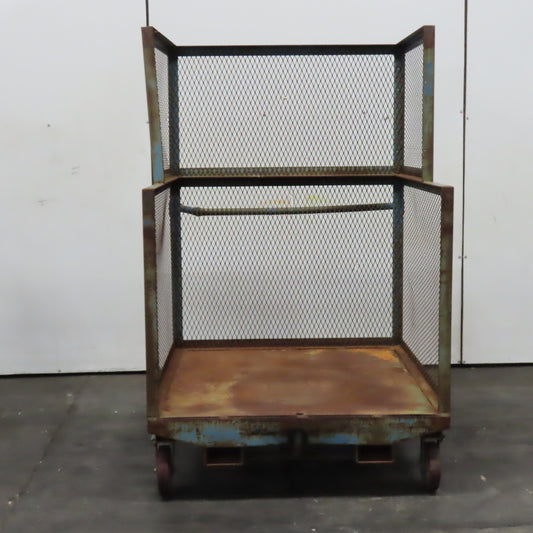 Wilbanks 3200Lbs. Cap 54" x 44" x 62" Order Picker Platform Cart W/ Fork Pockets