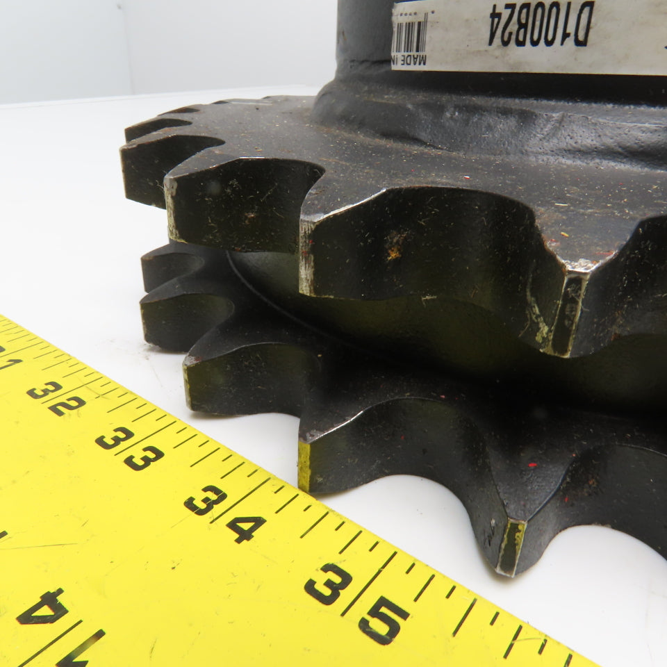 Martin D100B24 No. 100 Double Strand Roller Chain Sprocket 100mm Bore