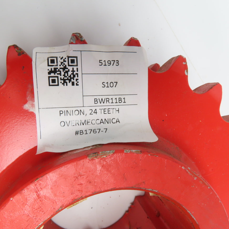 No. 100 Double Strand Roller Chain Sprocket Overmeccanica Pinion 24T 100mm Bore