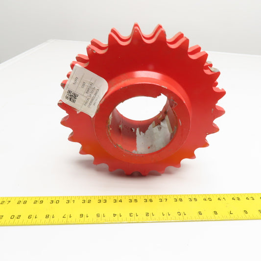 No. 100 Double Strand Roller Chain Sprocket Overmeccanica Pinion 24T 100mm Bore