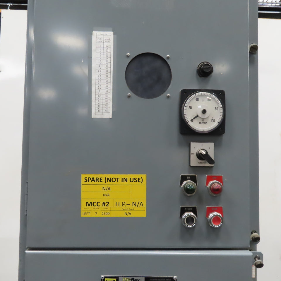 Square D Iso-Flex Model 3 2400V 3Ph CG22 Medium Voltage Controller 110V 250Hp