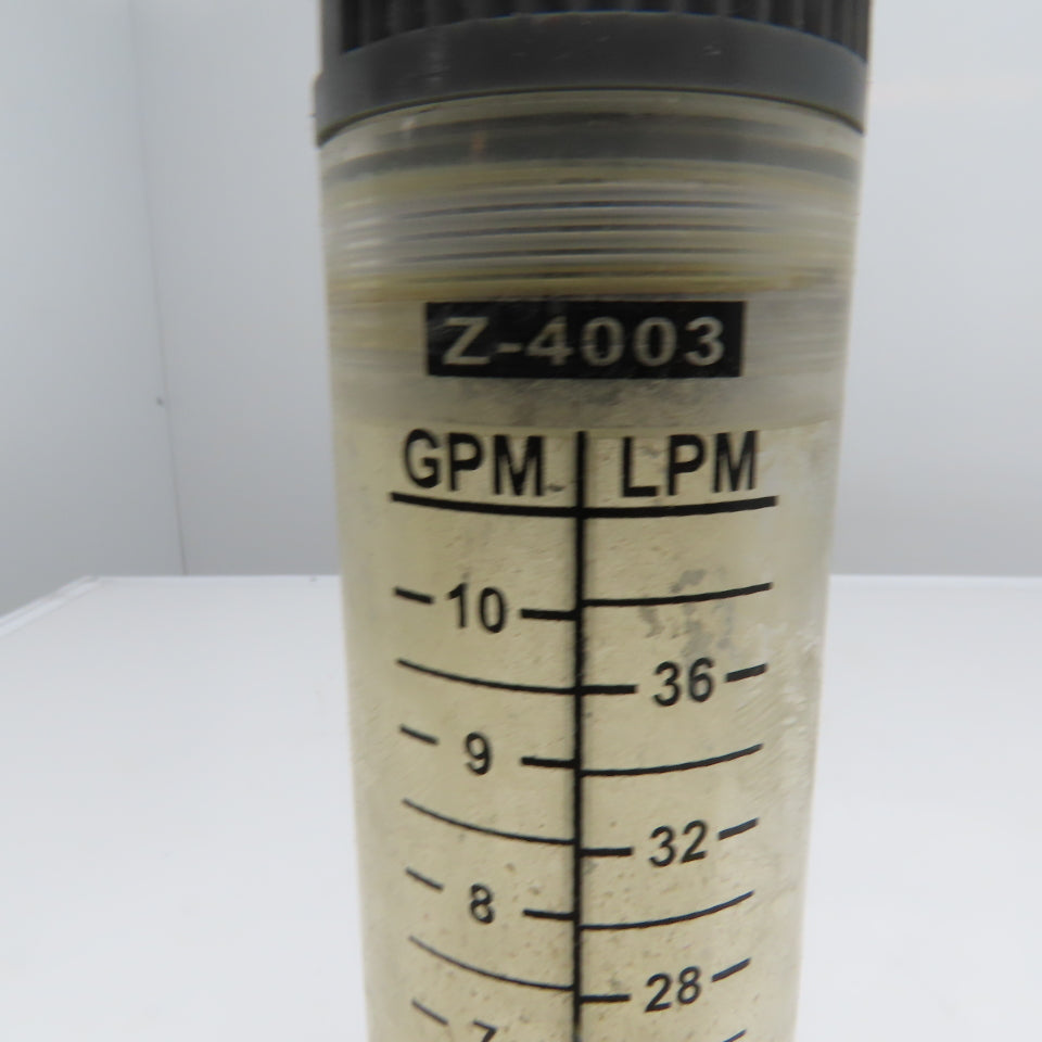 Z-4003 Liquid Flow Meter 1-10GPM 4-36LPM 6Bar Max 3/4" NPT