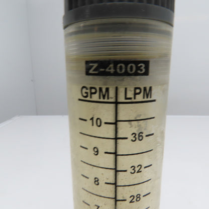 Z-4003 Liquid Flow Meter 1-10GPM 4-36LPM 6Bar Max 3/4" NPT