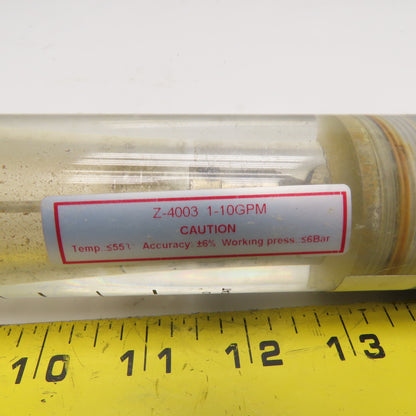 Z-4003 Liquid Flow Meter 1-10GPM 4-36LPM 6Bar Max 3/4" NPT