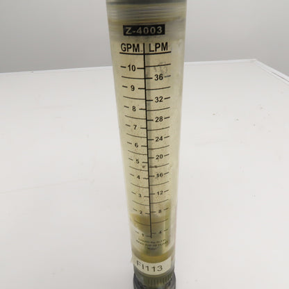 Z-4003 Liquid Flow Meter 1-10GPM 4-36LPM 6Bar Max 3/4" NPT