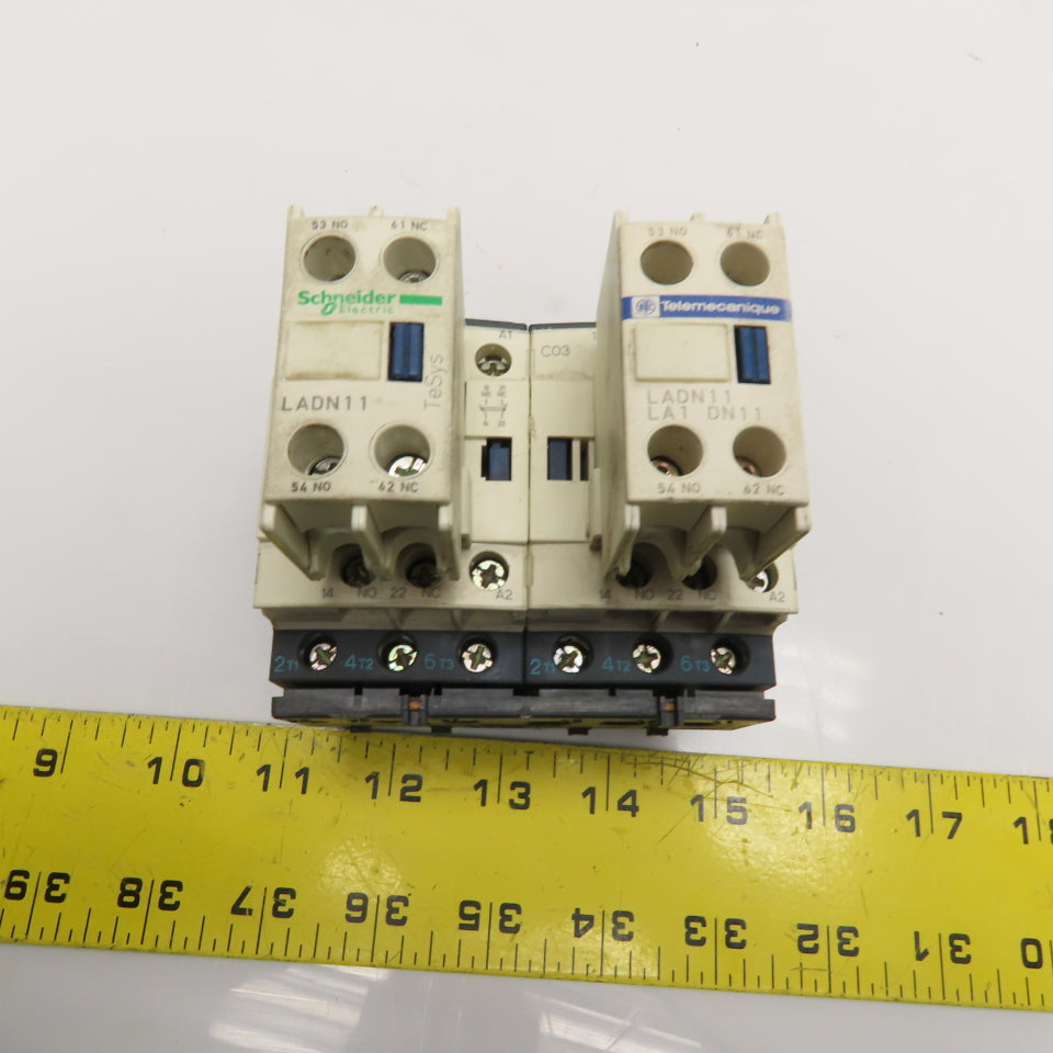 Schneider Electric LC1D09 25A Reversing Contactor Assembly 24VDC Coil