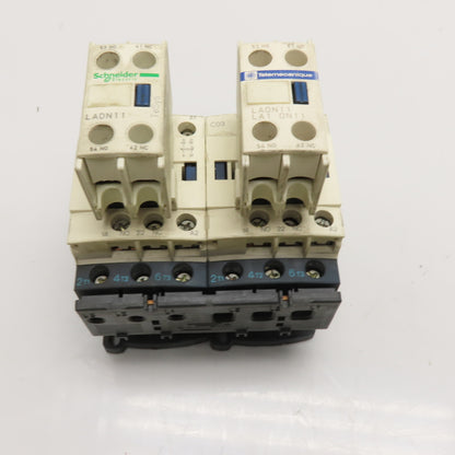 Schneider Electric LC1D09 25A Reversing Contactor Assembly 24VDC Coil