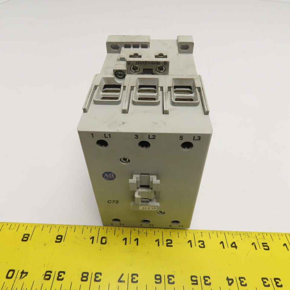 Allen-Bradley 100-C72*00 72A 3-Pole Contactor 230V Coil 600VAC