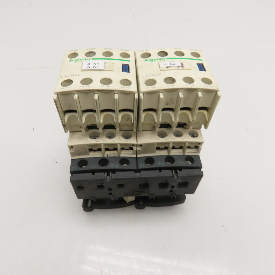 Schneider Electric LC2D12G7 25A Reversing Contactor Assembly 120VAC Coil