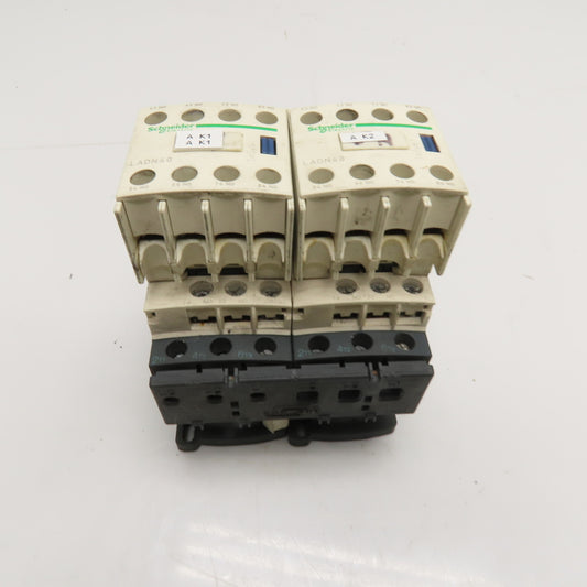 Schneider Electric LC2D12G7 25A Reversing Contactor Assembly 120VAC Coil