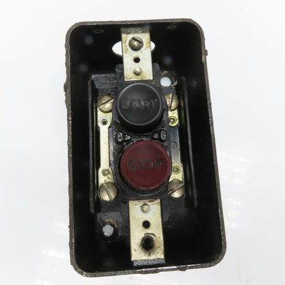 Cutler-Hammer 10250H Vintage Art Deco Start Stop Pushbutton Controls 600V