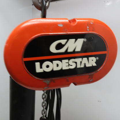 CM Model L Loadstar 1 Ton Electric Chain Hoist 20' Lift 16FPM 208-480V 3Ph