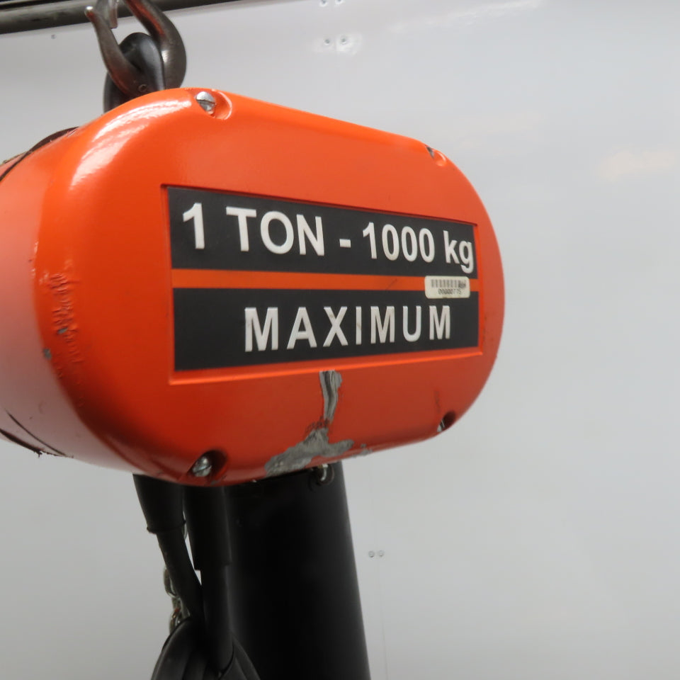 CM Model L Loadstar 1 Ton Electric Chain Hoist 20' Lift 16FPM 208-480V 3Ph
