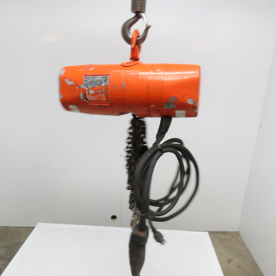 CM WF Valustar 1/2 Ton Electric Chain Hoist 10' Lift 16FPM 115V 1Ph