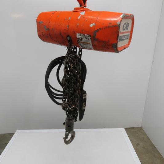 CM WF Valustar 1/2 Ton Electric Chain Hoist 10' Lift 16FPM 115V 1Ph