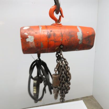 CM WF Valustar 1/2 Ton Electric Chain Hoist 10' Lift 16FPM 115V 1Ph