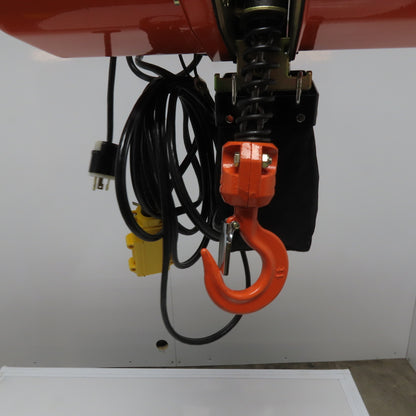 HHXG 1 Ton Electric Chain Hoist 18' Lift 15FPM 230V 1Ph New